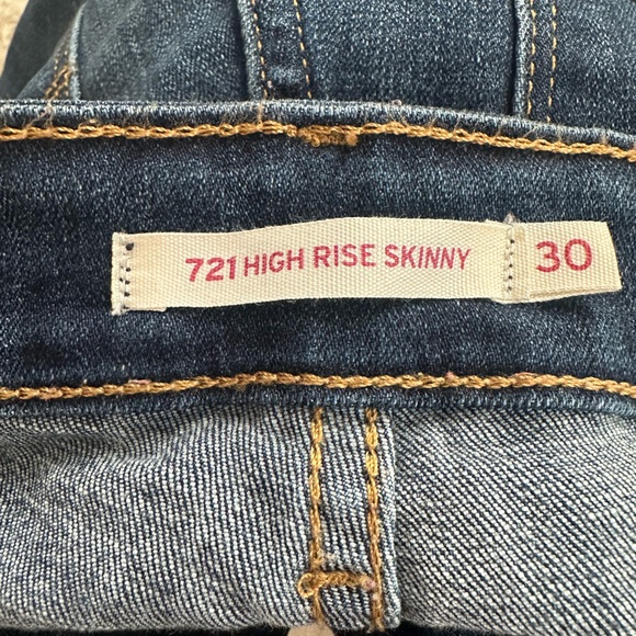 LEVI’S 721 High- Rise Skinny Jeans Size 30 NWOT - Picture 4 of 4